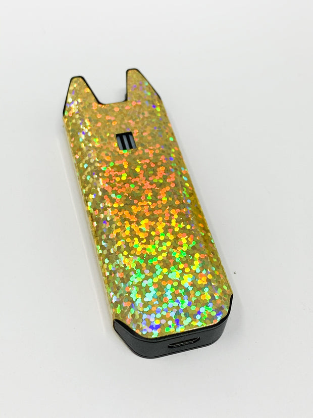 Biiig Stiiizy Gold Holographic Glitter Vape Pen Starter Kit