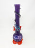 Noble Glass Violet Striped Scarlet Flower Heady Glass Water Pipe/Bong