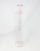 StayLit Pink Double Perc 18in Beaker Glass Water Pipe/Dab Rig