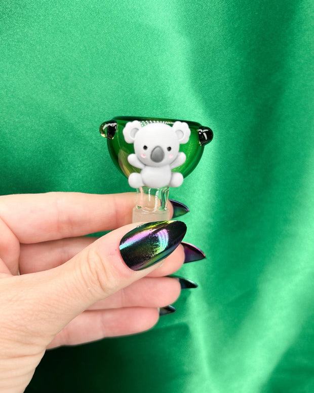 Koala 14mm Green Glass Bowl