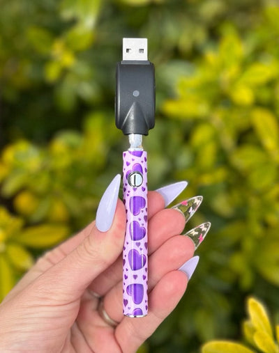 510 Threaded Battery Purple Hearts Starter Kit