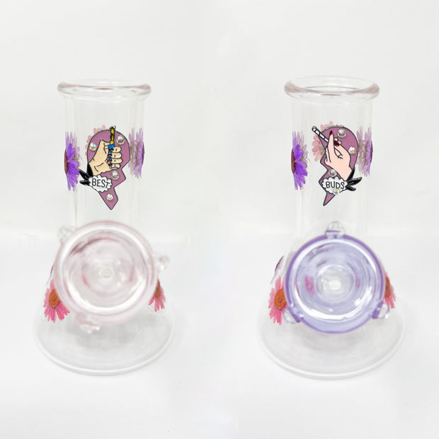 Best Buds Friends Dried Floral Water Pipe/Bong Set of 2