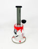 Halloween Horror 8.5in Bent Neck Glass Water Hand Pipe/Dab Rig