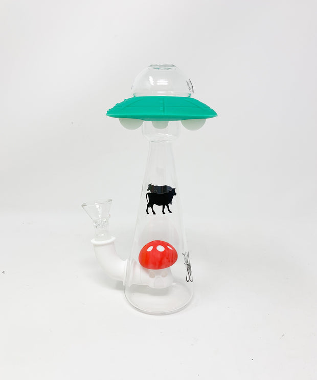 UFO Alien Abduction Silicone Water Pipe/Bong/Dab Rig