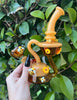 Honey Bee Beehive Recycler Glass Water Pipe/Dab Rig