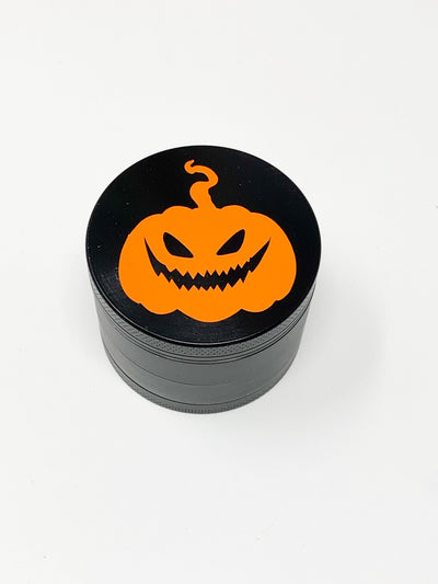 Halloween Pumpkin Herb Grinder 4 Piece 55mm W/ Cleaning Tool