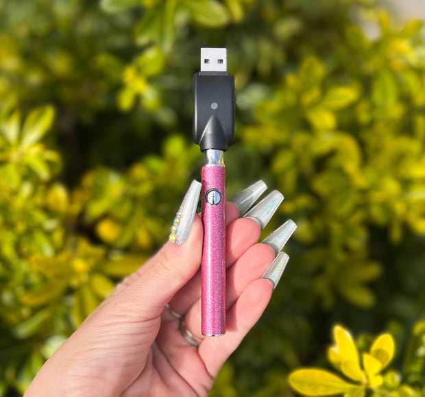 Pink Sparkly Vape Pen | Custom Vape Pens | Shop StayLit Design Today