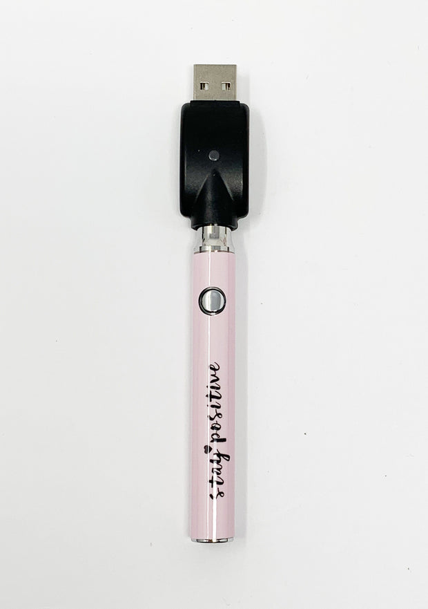 510 Threaded Battery Stay Positive Pink Starter Kit