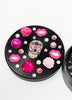 Dia De Los Muertos  Pink Lips Herb Grinder Swarovski Crystal Spice Grinder 4 Piece 55mm W/ Cleaning Tool