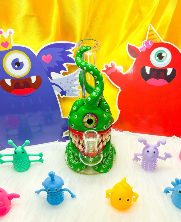 Ahh Little Monster Glow In The Dark Water Pipe For Sale|StayLit Design