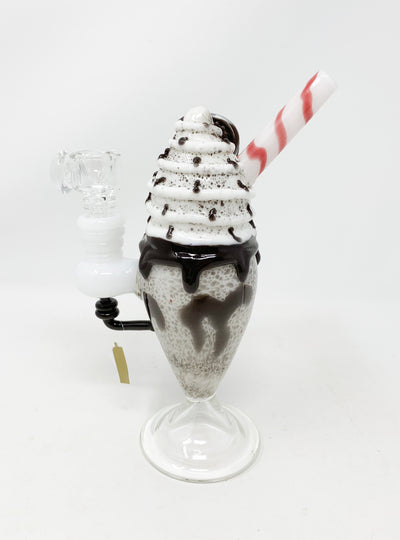 Empire Glassworks Chocolate Cookie Sundae Float Water Hand Pipe/Dab Rig