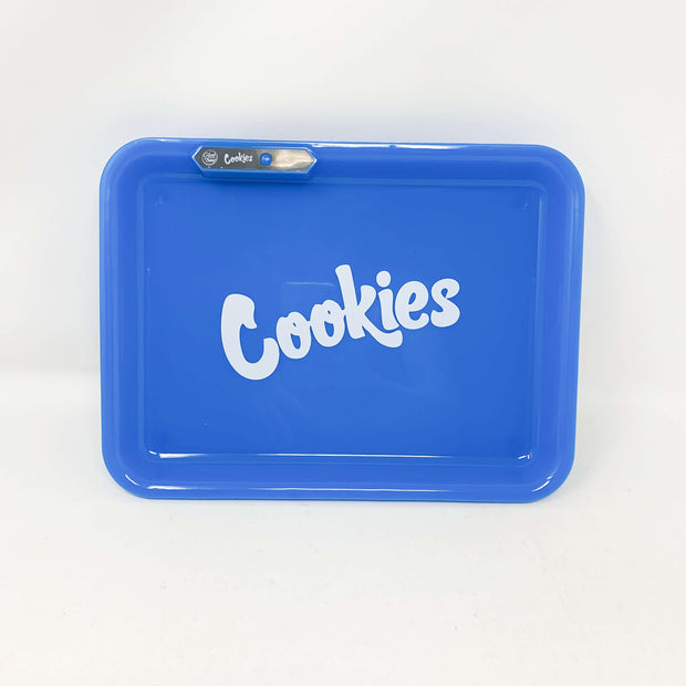 Glow Tray x Cookies Blue LED Rolling Tray