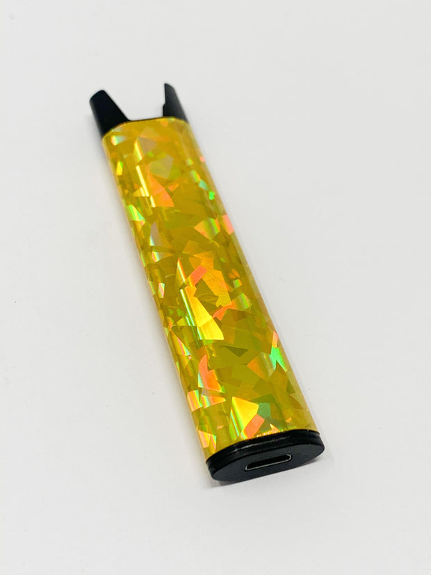 Stiiizy Pen Yellow Gold Holographic Blast Battery Starter Kit