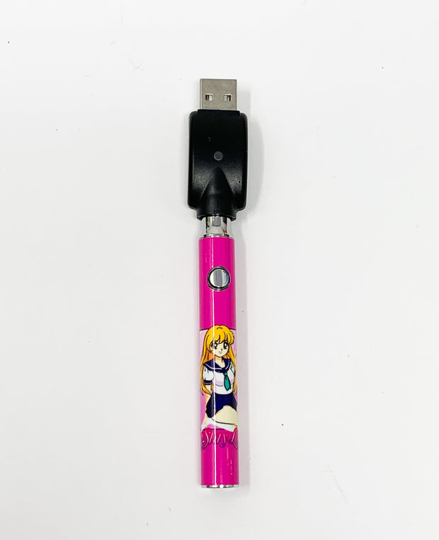 510 Threaded Battery Pink Anime Blonde Girl Starter Kit