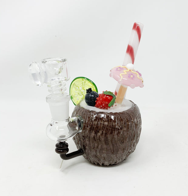 Empire Glassworks Pina Colada Water Hand Pipe/Dab Rig