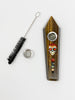 Tigers Eye Crystal Hand Pipe Day of the Dead Swarovski