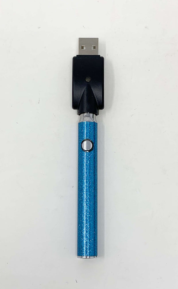 510 Threaded Battery Bright Blue Glitter Starter Kit