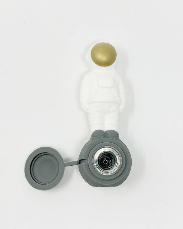 Astronaut On The Moon Silicone Hand Pipe