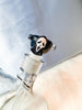 Ghost Mask 14mm Black Glass Bowl