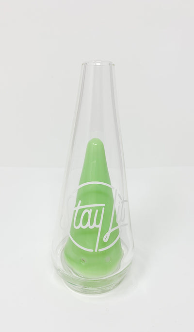 StayLit Puffco Peak Green Glass Attachment/Dab Rig