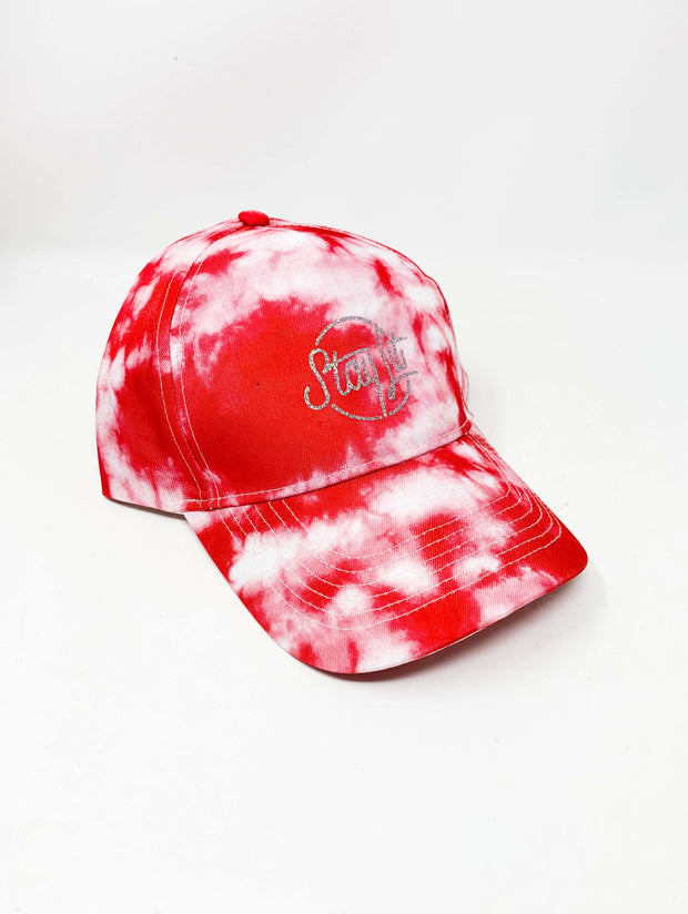 Red Tie Dye Dad Hat/Baseball Hat