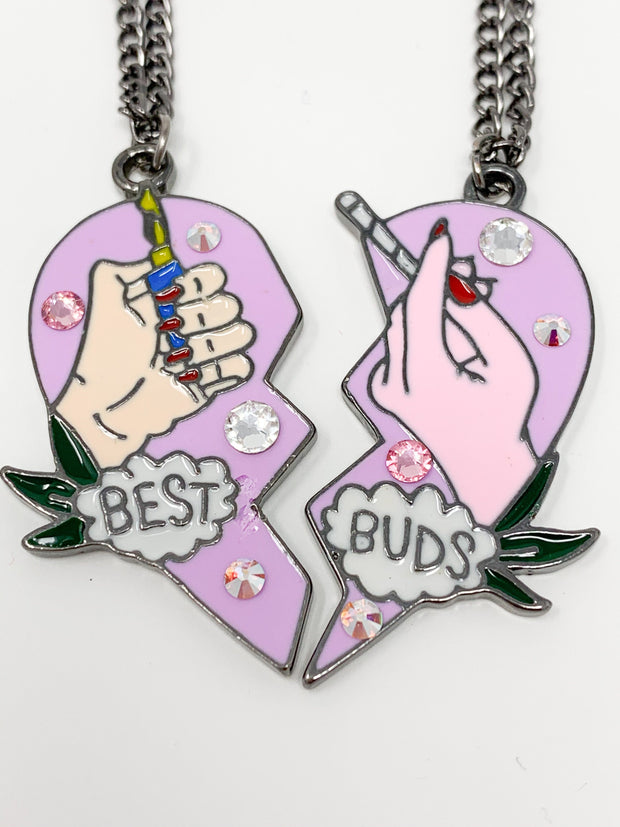 Crystal Best Buds Necklace