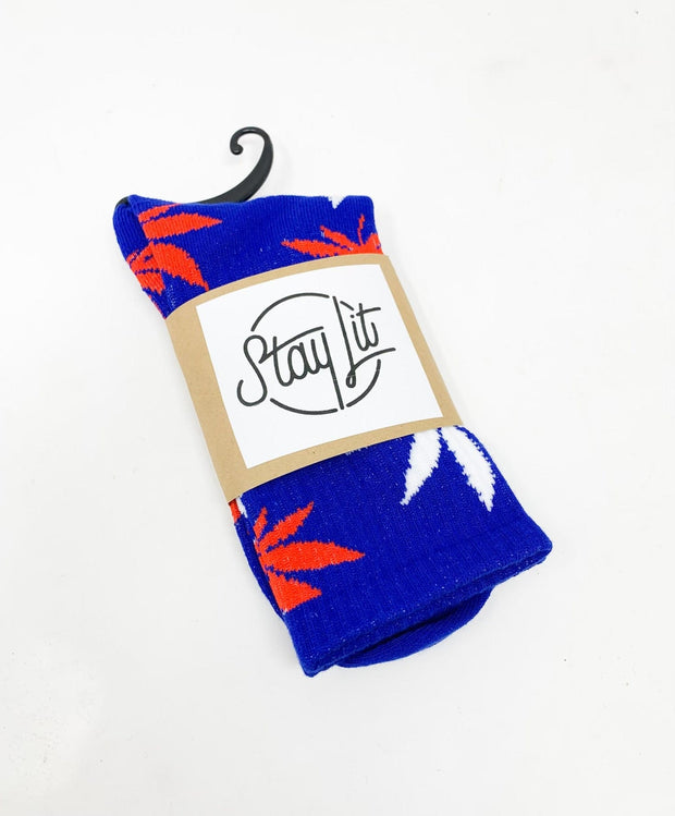 StayLit Weed Leaf Socks