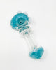 Teal Crystal Glass Hand Pipe