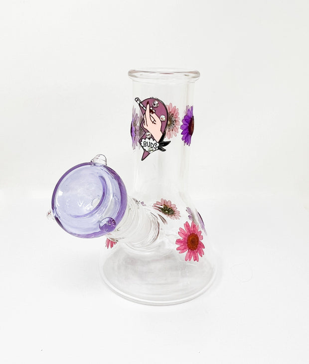 Best Buds Friends Dried Floral Water Pipe/Bong Set of 2