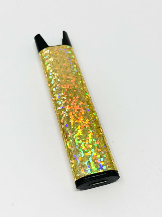 Stiiizy Pen Gold Holographic Glitter Battery Starter Kit