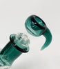 2KGlassWorks Emerald Green Horn Heady Glass Water Pipe/Dab Rig