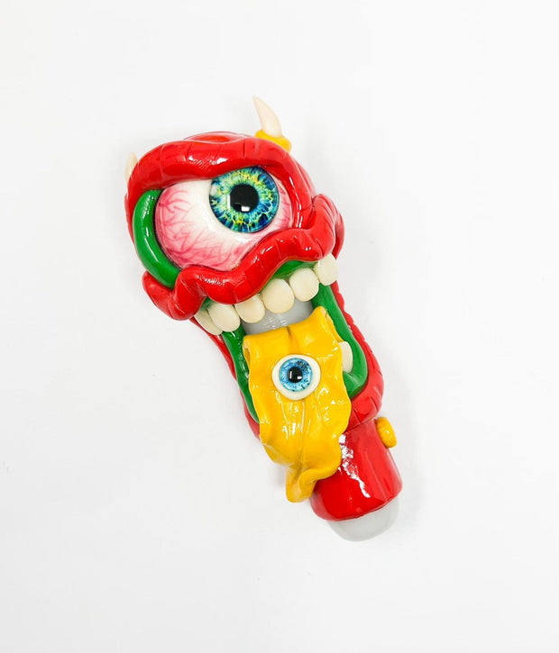 Silly Little Monster Glass Hand Pipe