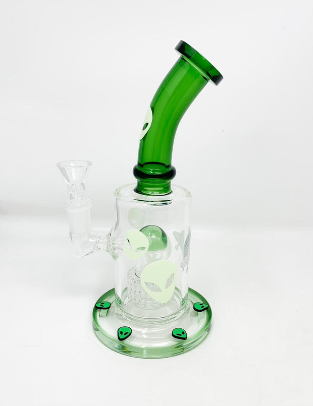 UFO Glass & Silicone Glow in the Dark Water Pipe