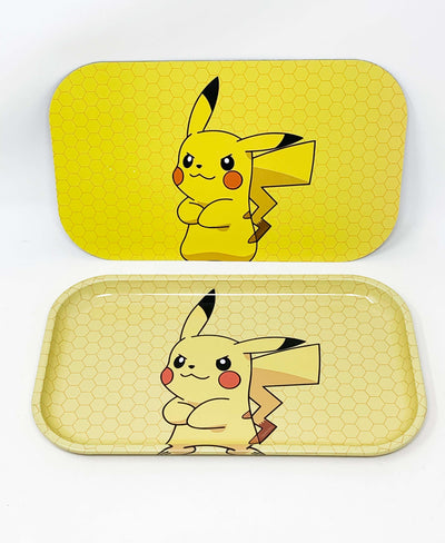 Pokemon Pikachu Yellow Magnetic Rolling Tray with Lid