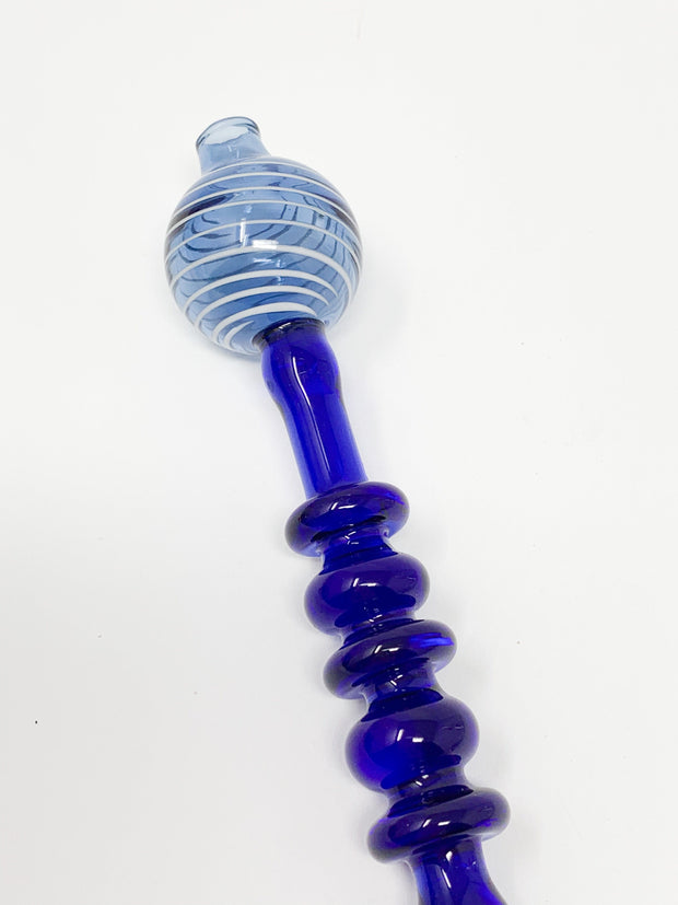 Blue Swirl Wand Dab Tool