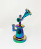 Iridescent 7 Inch Glass Water Pipe/Dab Rig