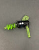 BossHaas Black Opal Slime Green Dab Dude Heady Glass Water Pipe/Dab Rig