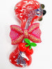 Cherry Bow Glass Hand Pipe