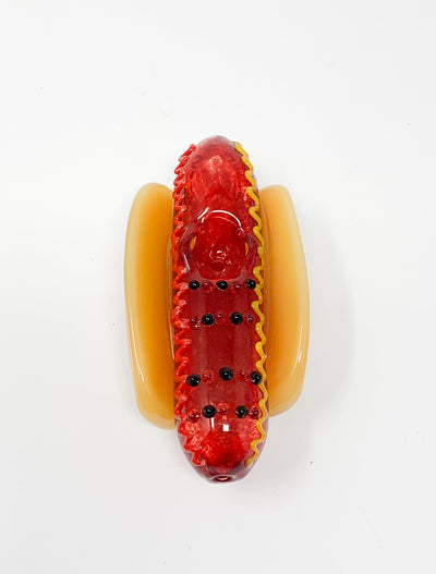 Hot Dog Glass Hand Pipe