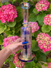 StayLit Iridescent Double Tree Perc Bent Neck Glass Water Pipe/Rig