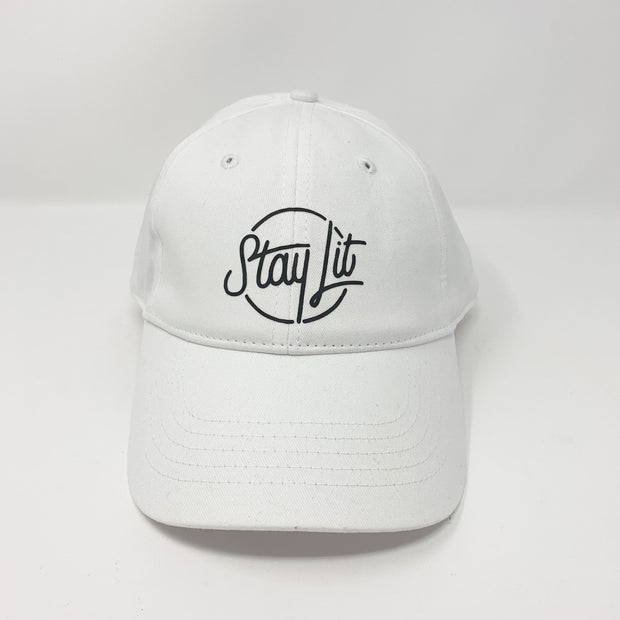 White & Black Dad Hat/Baseball Hat