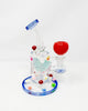 Blue Enchanted Wonderland Bent Neck Glass Water Pipe/Rig