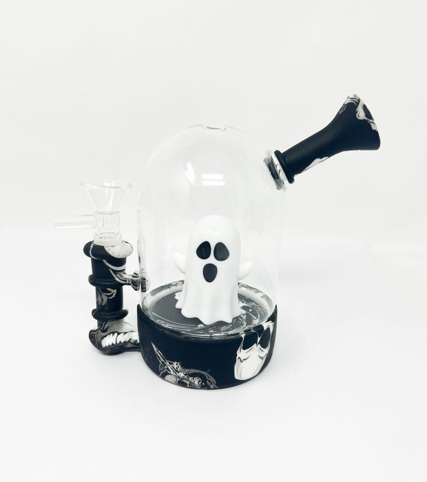 Halloween Haunted Ghost House Silicone Water Pipe/Dab Rig