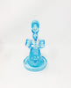 StayLit Blue RayGun 3 Chamber Recycler Glass Hand Pipe/Dab Rig