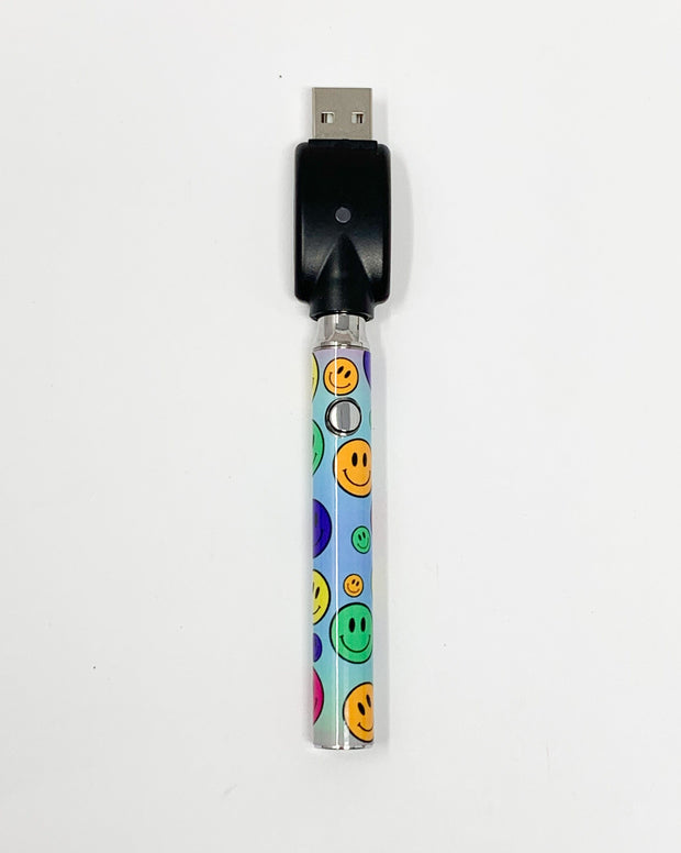 510 Threaded Battery Rainbow Smiley Faces Starter Kit
