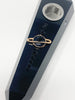 Black Obsidian Crystal Hand Pipe Saturn Swarovski