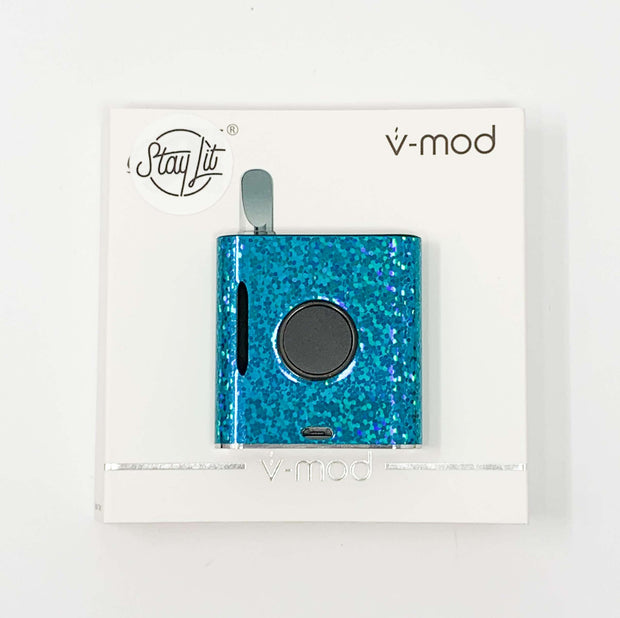 510 Threaded VMod Battery Teal Holographic Blast Starter Kit