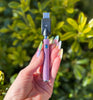 510 Threaded Battery Light Pink Glitter Vape Pen with Crystal