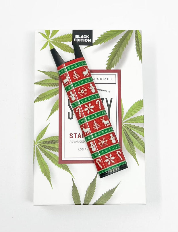 Stiiizy Pen Red Green Ugly Xmas Sweater Battery Starter Kit