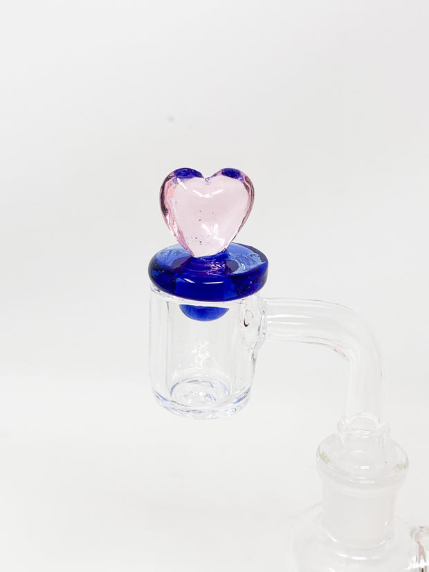 Pink Purple Heart Carb Cap